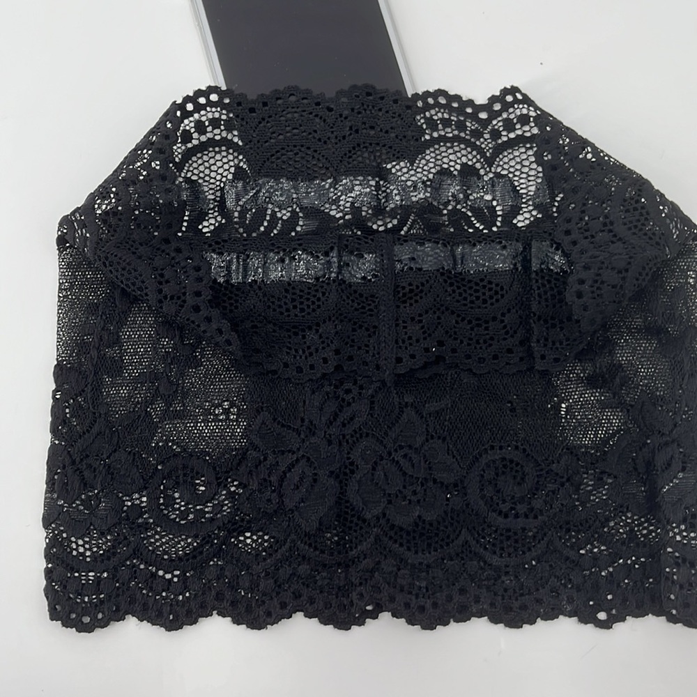 black Lace Lingerie Phone Garter Leg Holder - Picture 5 of 7